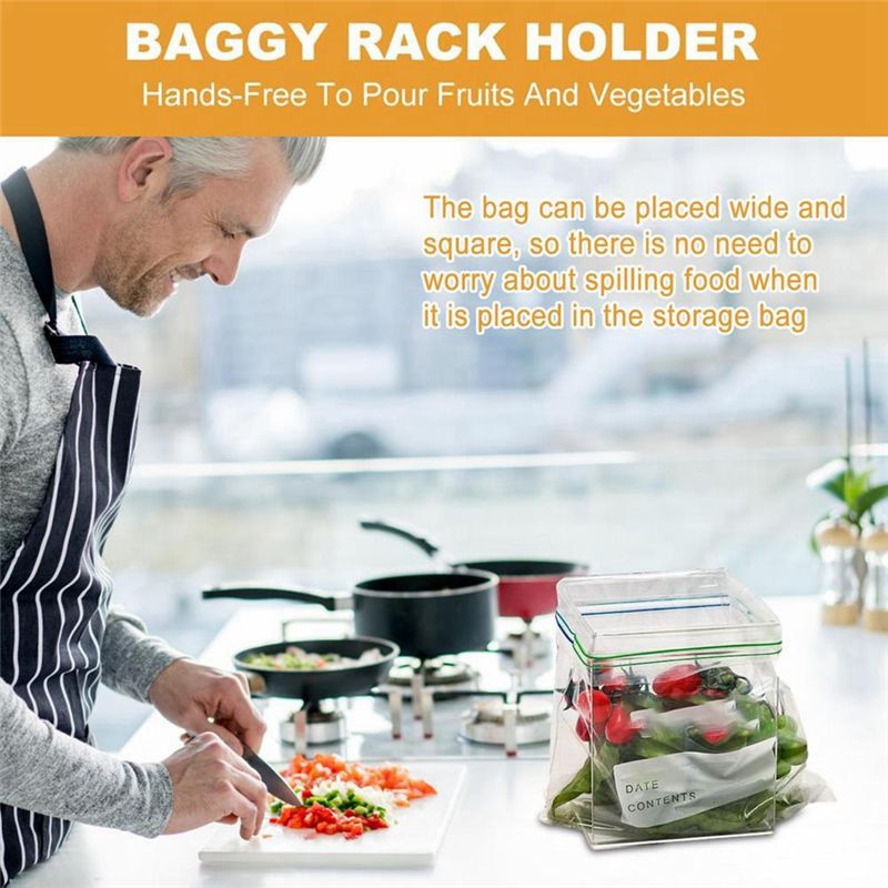 Food Storage Kitchen - SUPERSALE Zipper Closure Bag Holder Kitchen