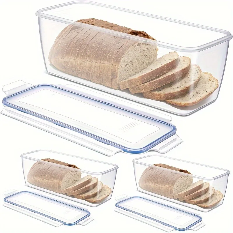 Food Storage Oven Safe - Plastic Bread Storage Box Airtight Food
