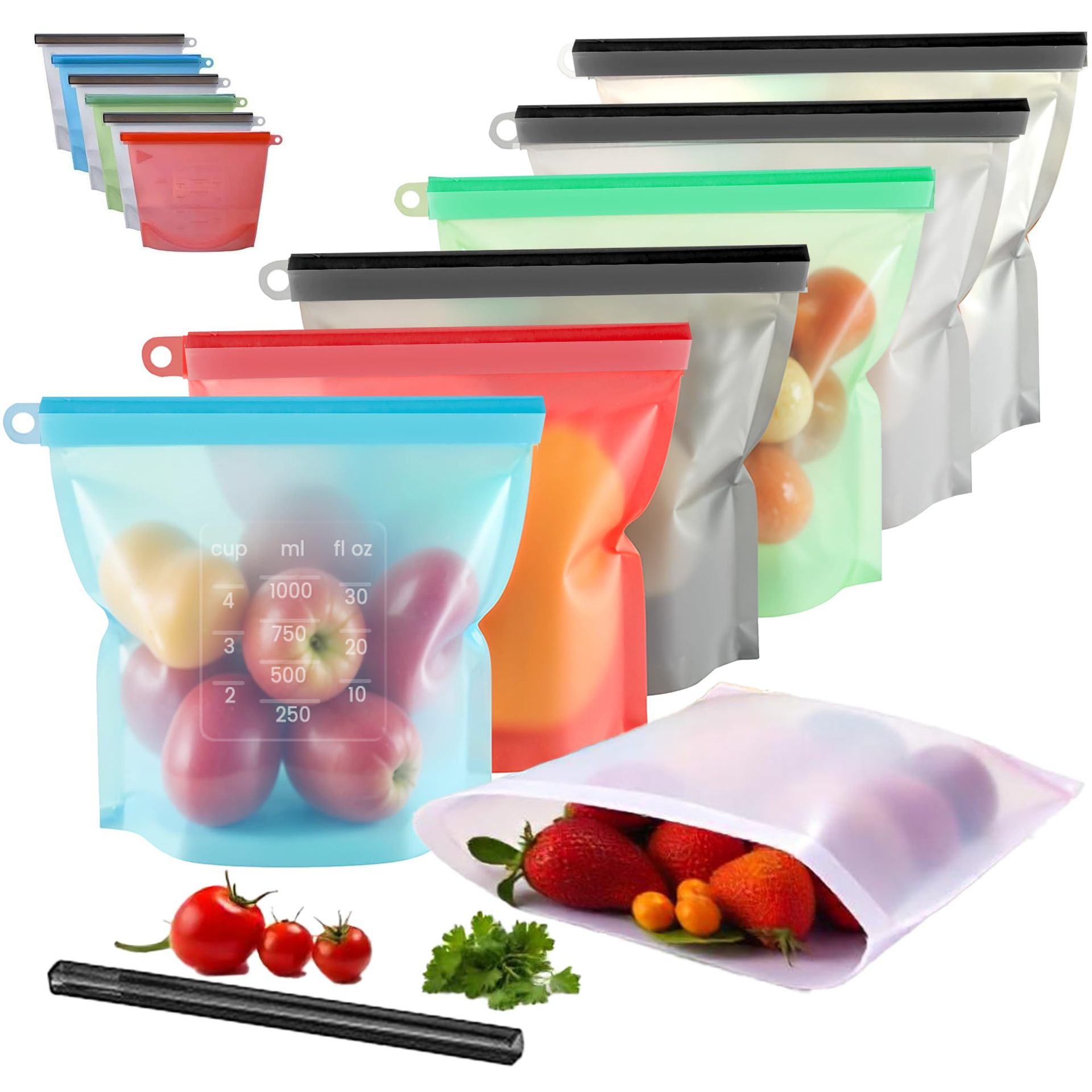 Food Storage Silicone - 5pcs Silicone Food Storage Containers Leakproof