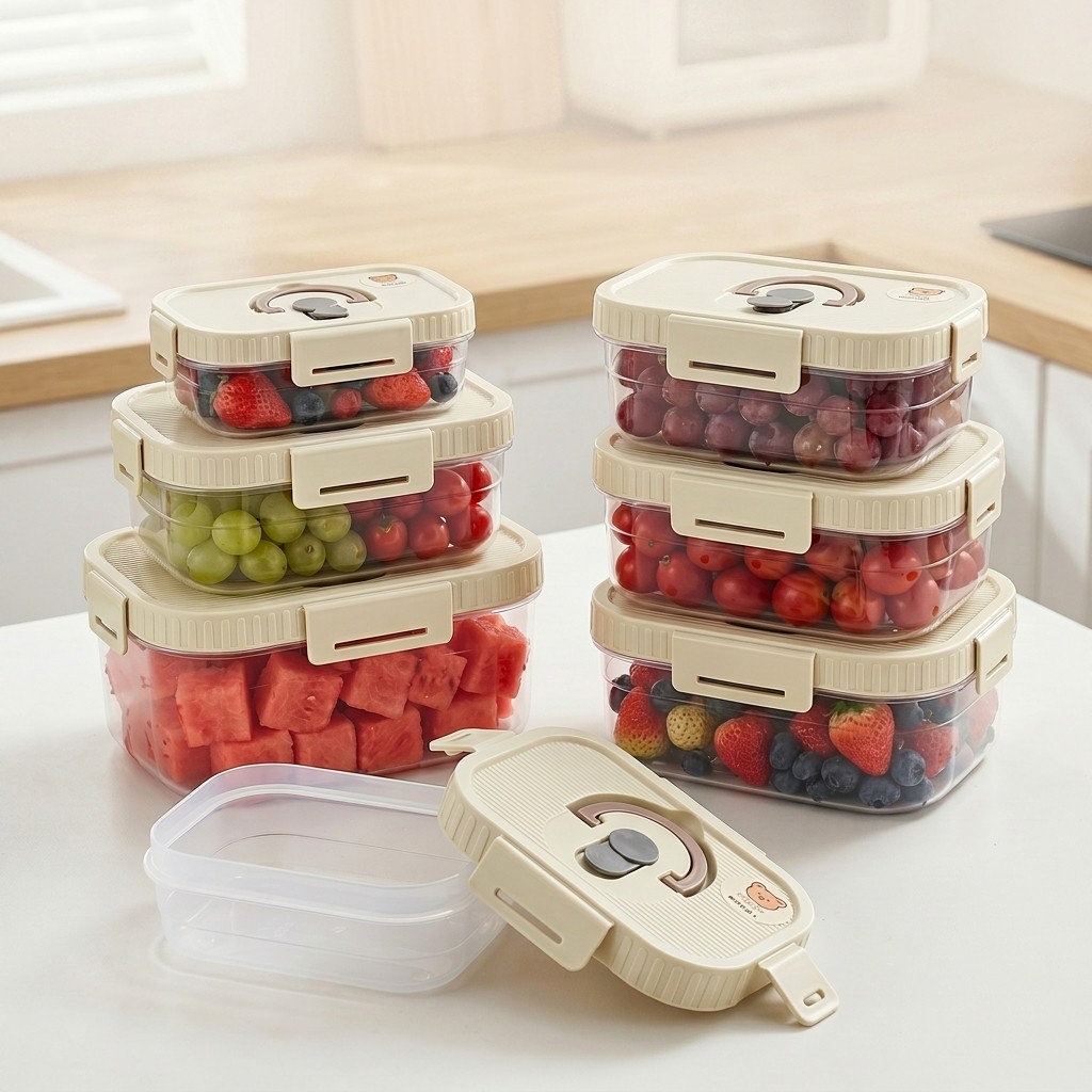 Food Storage Large Plastic Containers - Refrigerator Food Storage Container Large Capacity