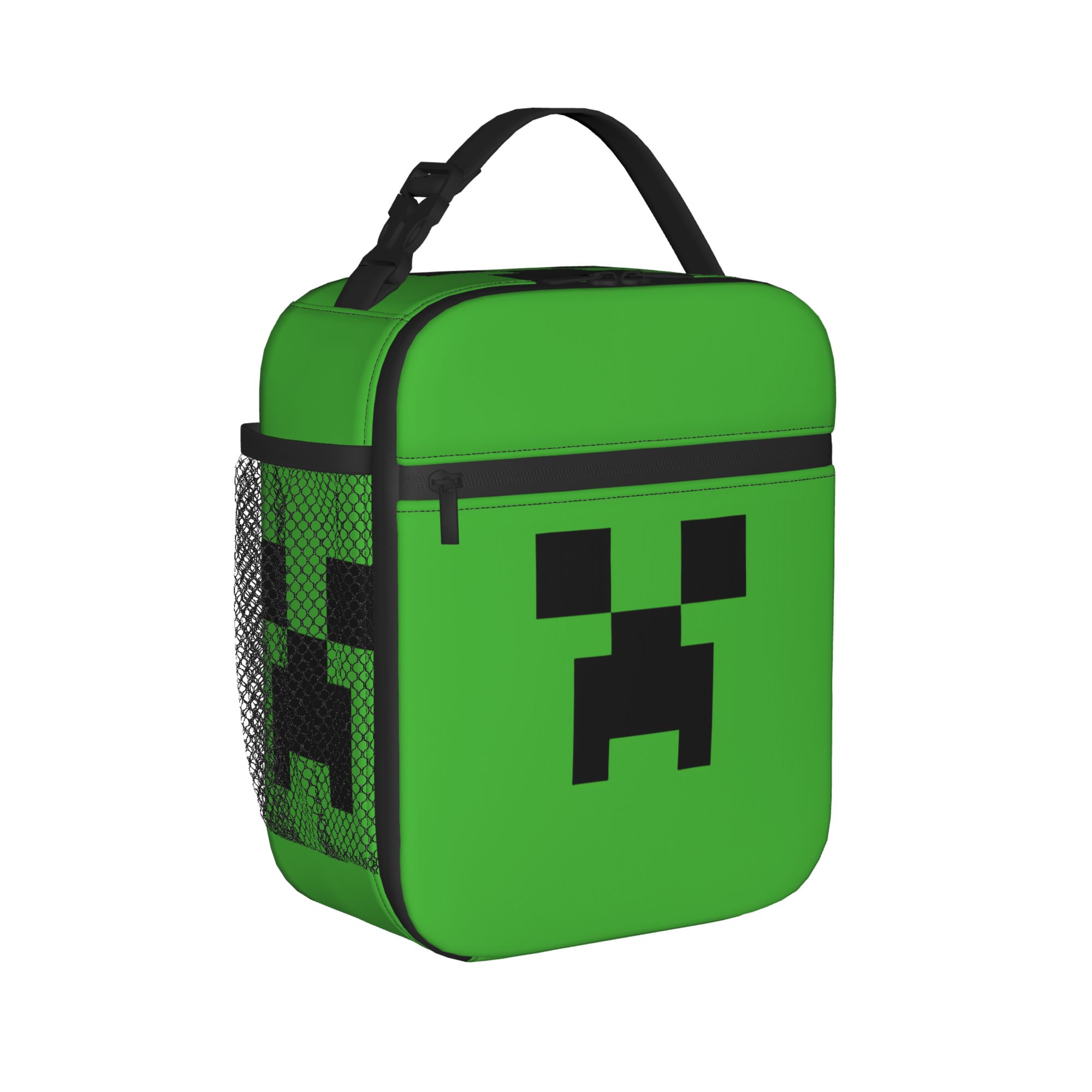 Food Storage Bag Organizer - Pixel Game Creepers Thermal Insulated Lunch