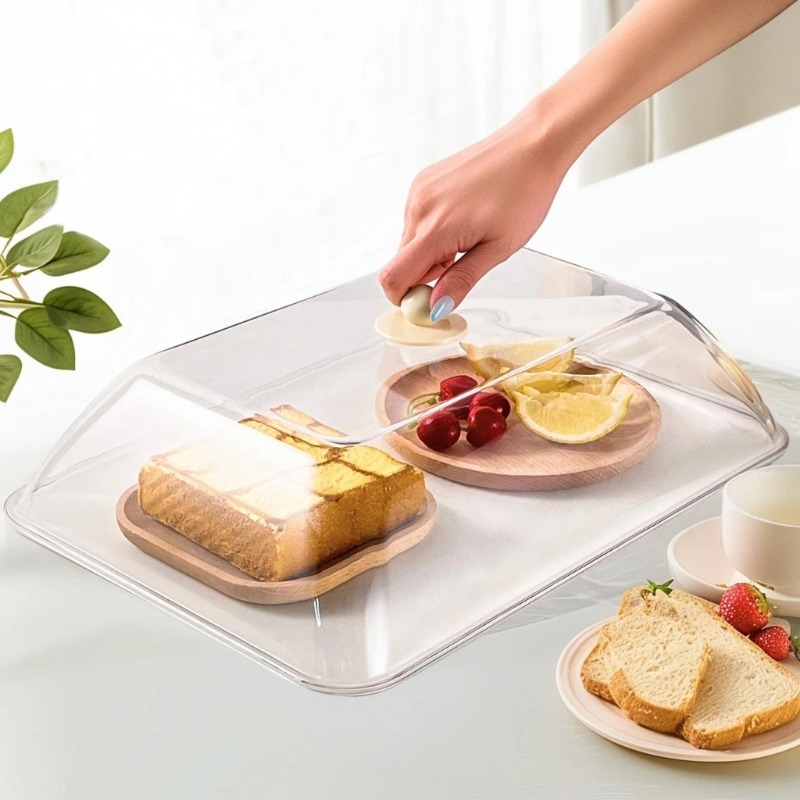 Food Storage Kitchen - WORTHBUY Reusable Plastic Food Cover Clear