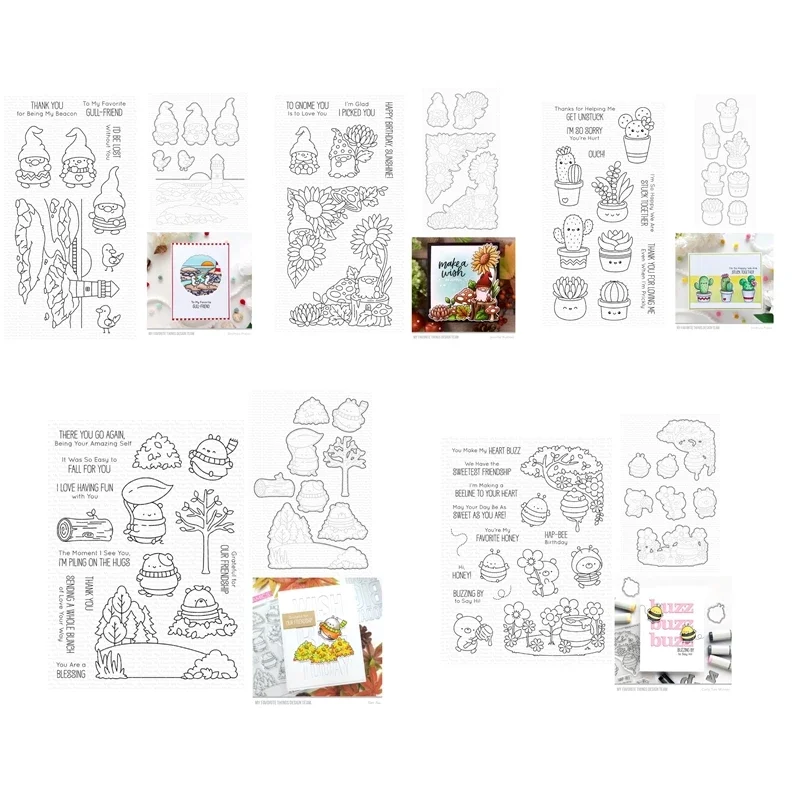 Food Storage Kits - Autumn Christmas Gnomes Sun Flowers Cactus