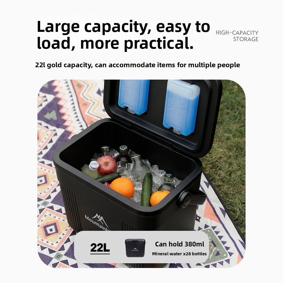 Food Storage Range - Mountainhiker 22L Black Knight Portable Refrigerator