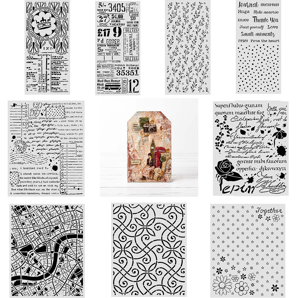 Food Storage Kits - Plant Butterfly Graffiti Stencils Set 2026