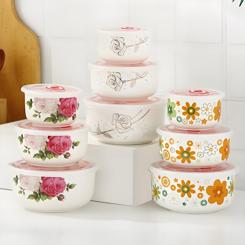 Food Storage Kits - Three-piece set, fine bone china lunch