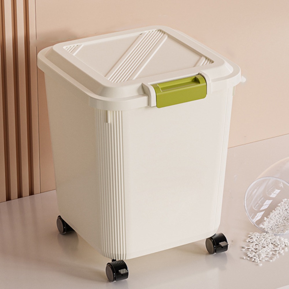 Food Storage Large Plastic Containers - Insect Proof Rice Storage Box with