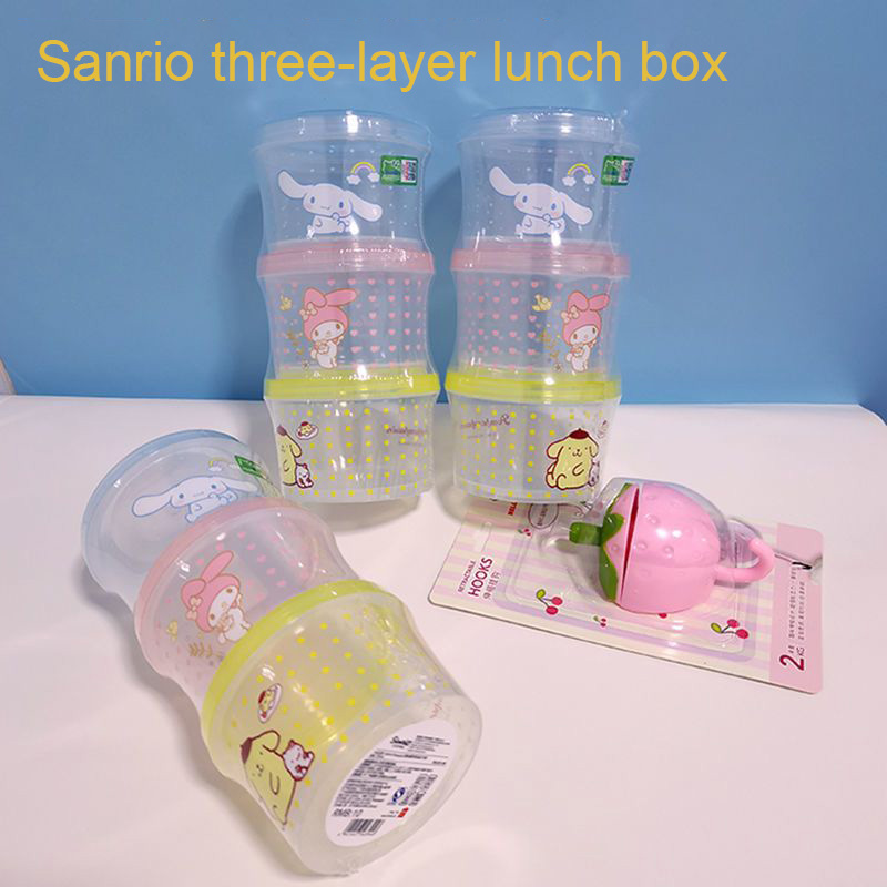 Food Storage Range - Kitty Bento Box Set 3 Pieces