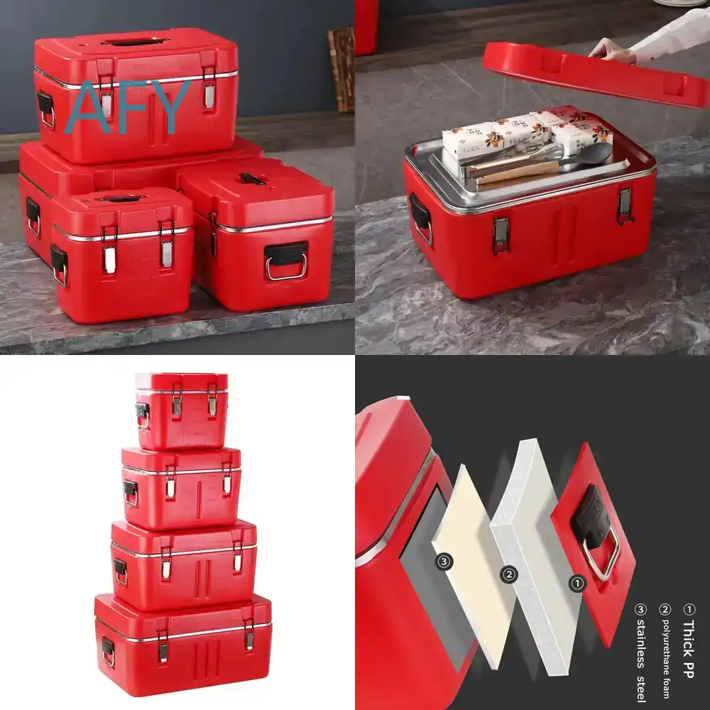 Food Storage To Keep Warm - 4pcs Set Stainless Steel Insulated Metal
