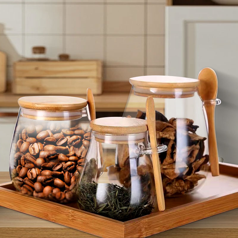34oz sealed glass jar with spo - Food Storage Set Glass review and price