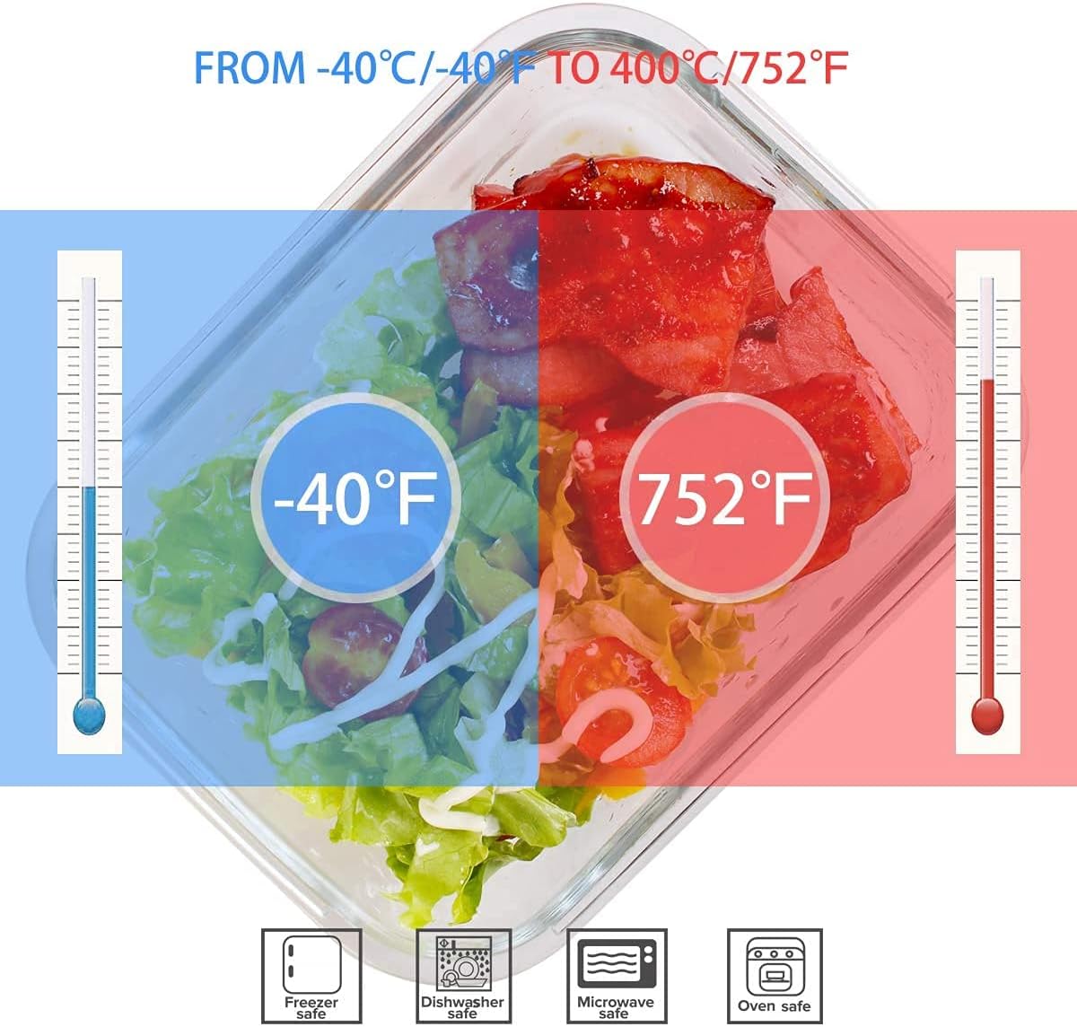 18 Piece Glass Food Storage Co - Food Storage Set Glass review and price