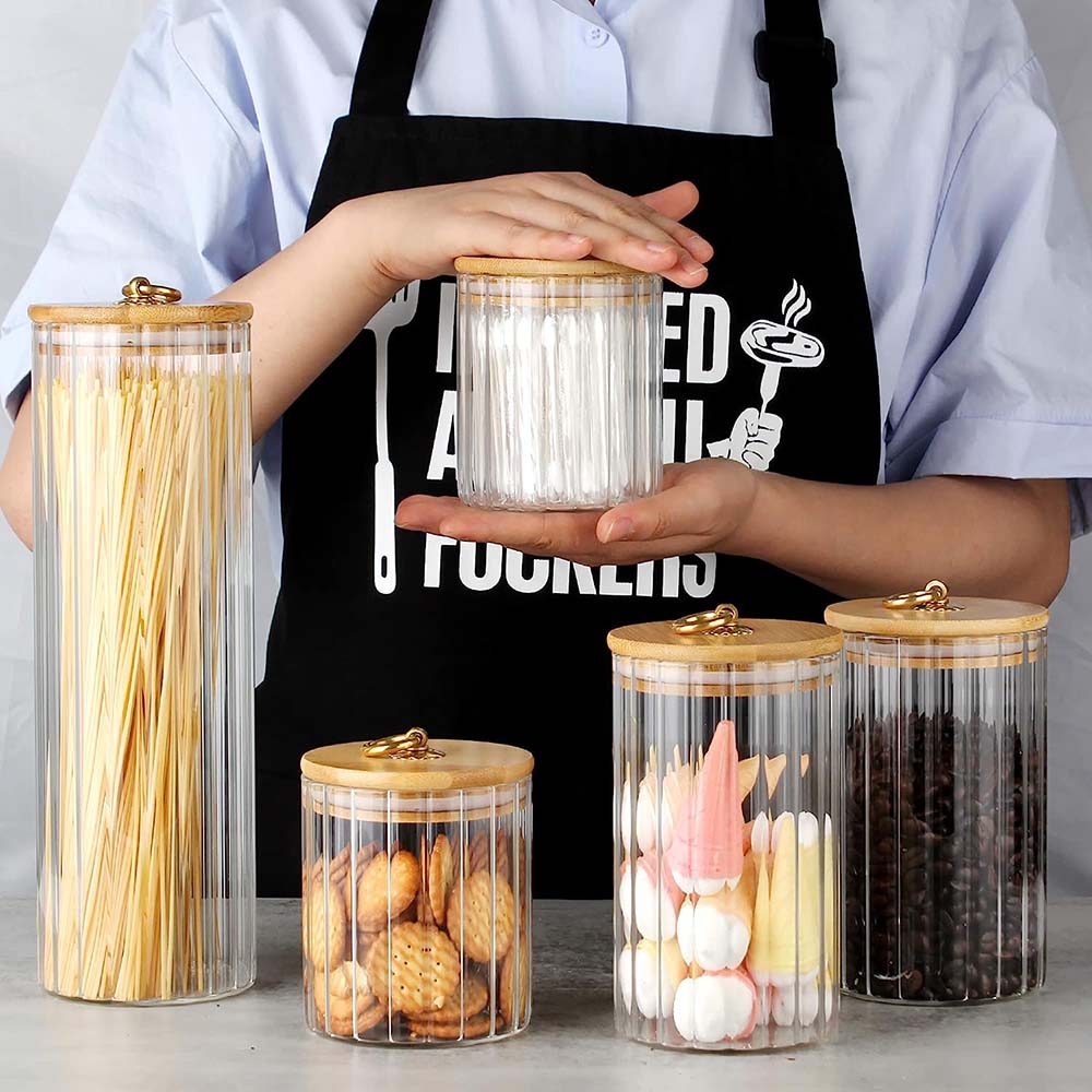 Glass Storage Jars Set of 3, A - Food Storage Set Glass review and price