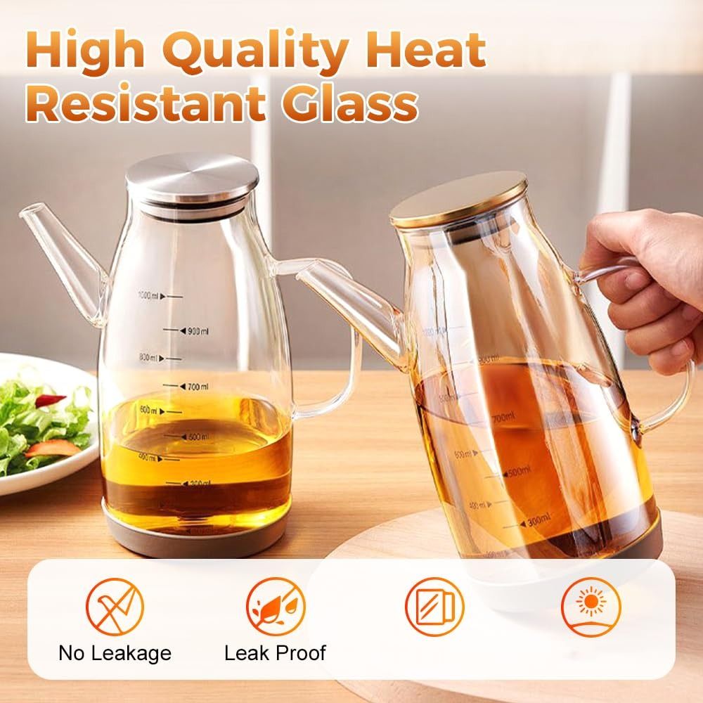 Durable Food-grade Oil Dispens - Food Storage Glass Containers Large review and price