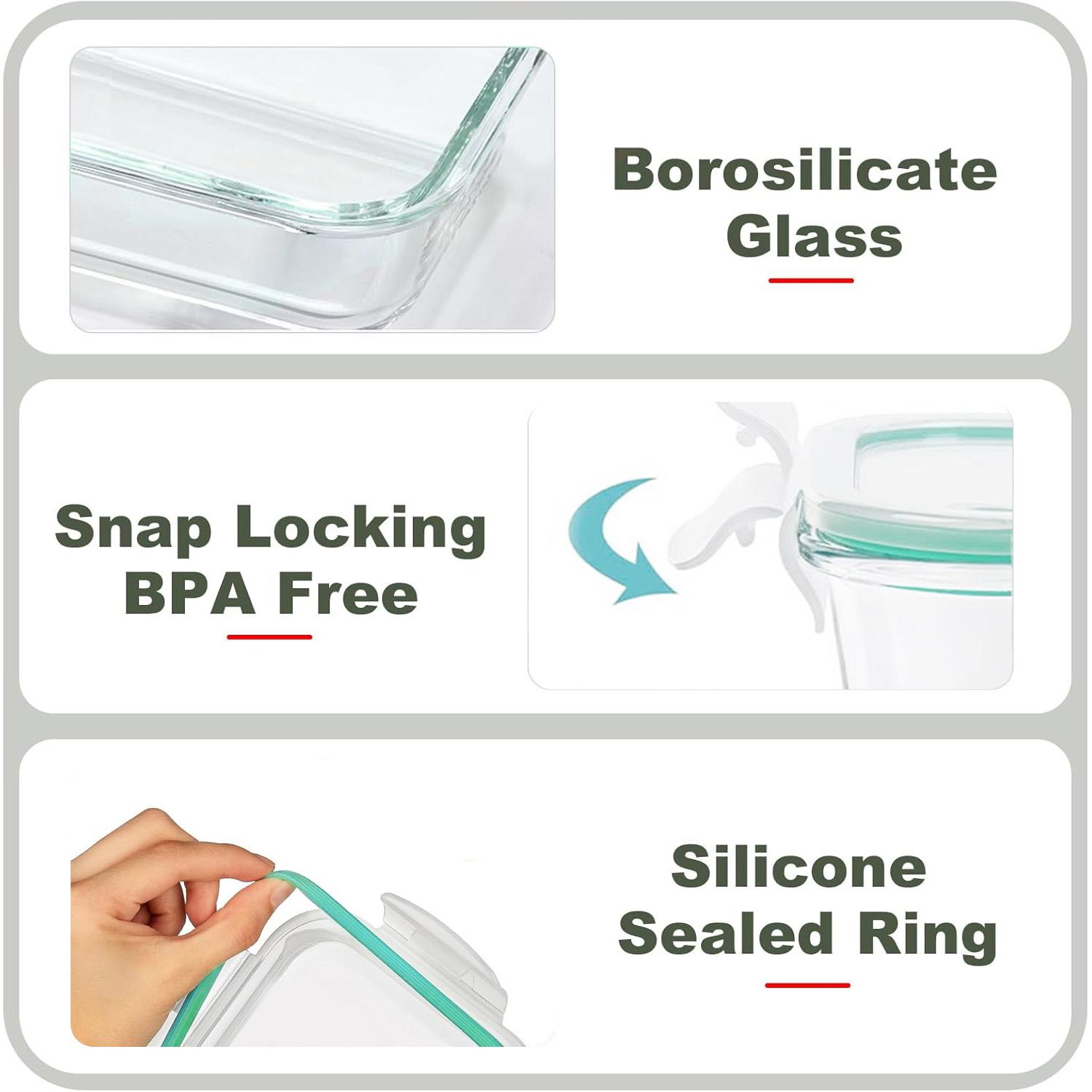 Portable Glass Kitchen Food Co - Food Storage Glass Box review and price