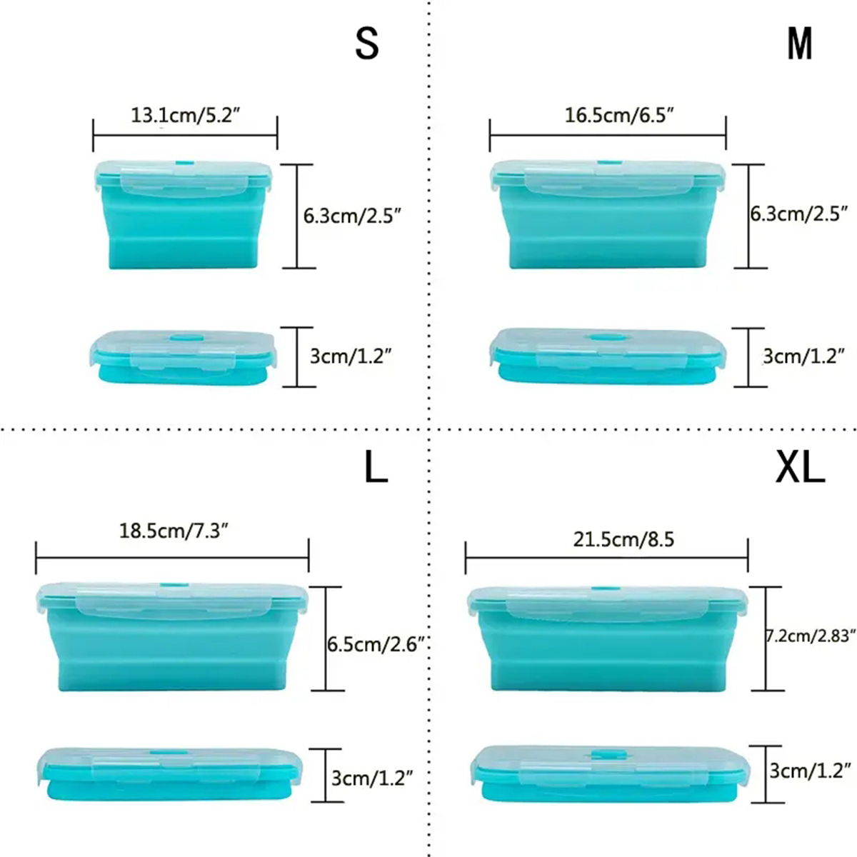 Collapsible Silicone Food Stor - Food Storage Silicone review and price