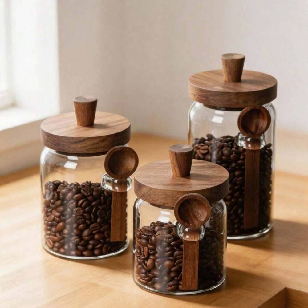 3Pcs Set Clear Glass Jars with - Food Storage Set Glass review and price