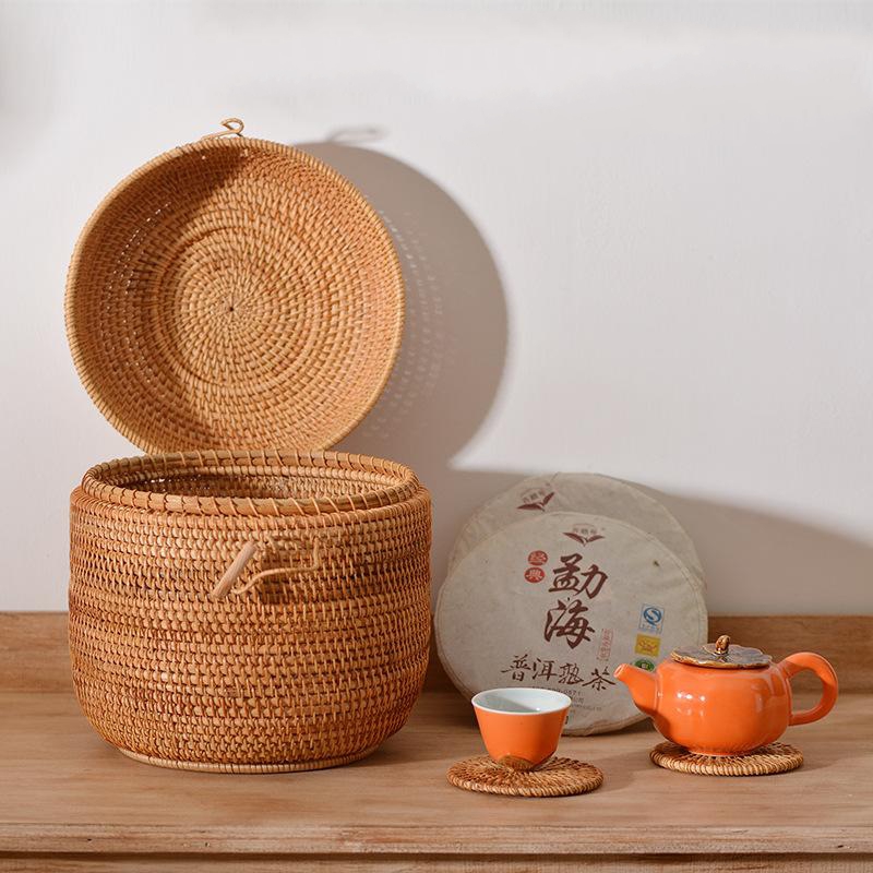 Handwoven Rattan Tea Storage B - Food Storage Oven Safe review and price
