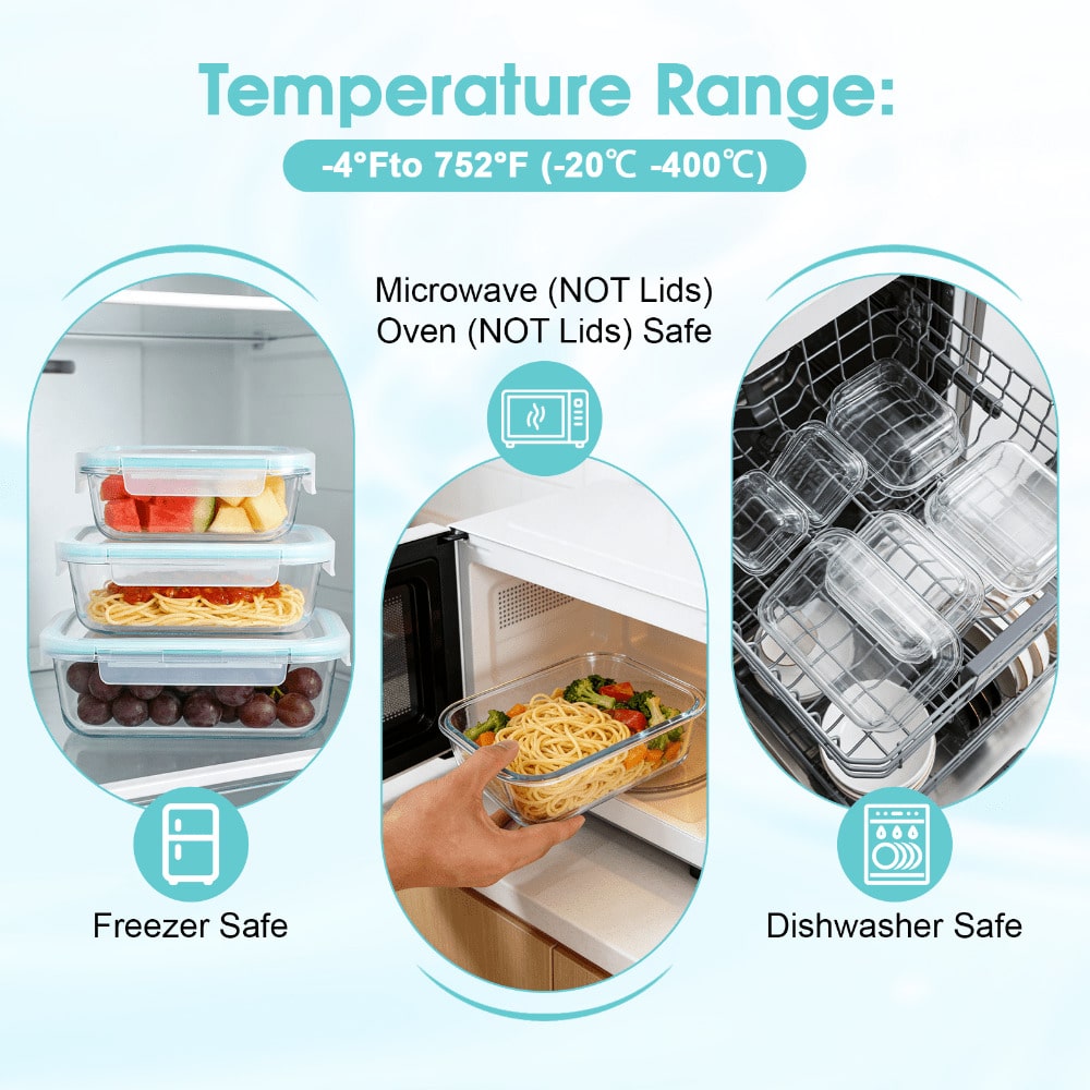 16Sealed Glass Food Storage Co - Food Storage Glass Box review and price