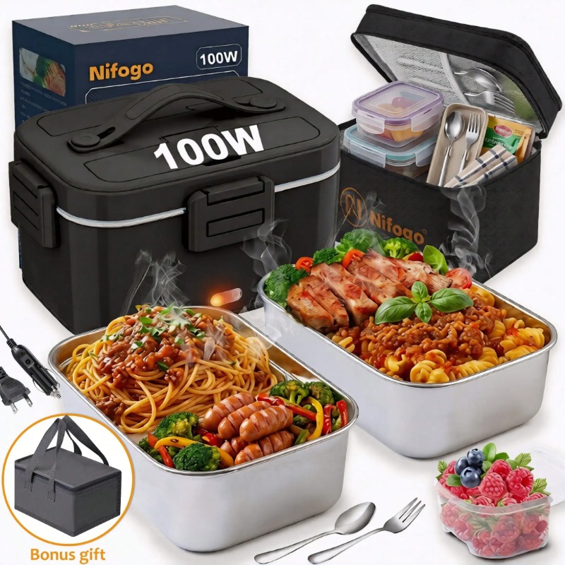 100W Electric Heated Lunch Box - Food Storage Bag Organizer review and price
