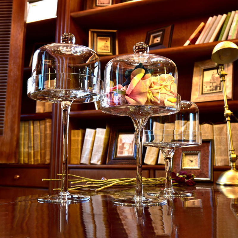 High Legged Transparent Glass  - Food Storage Glass Containers Large review and price