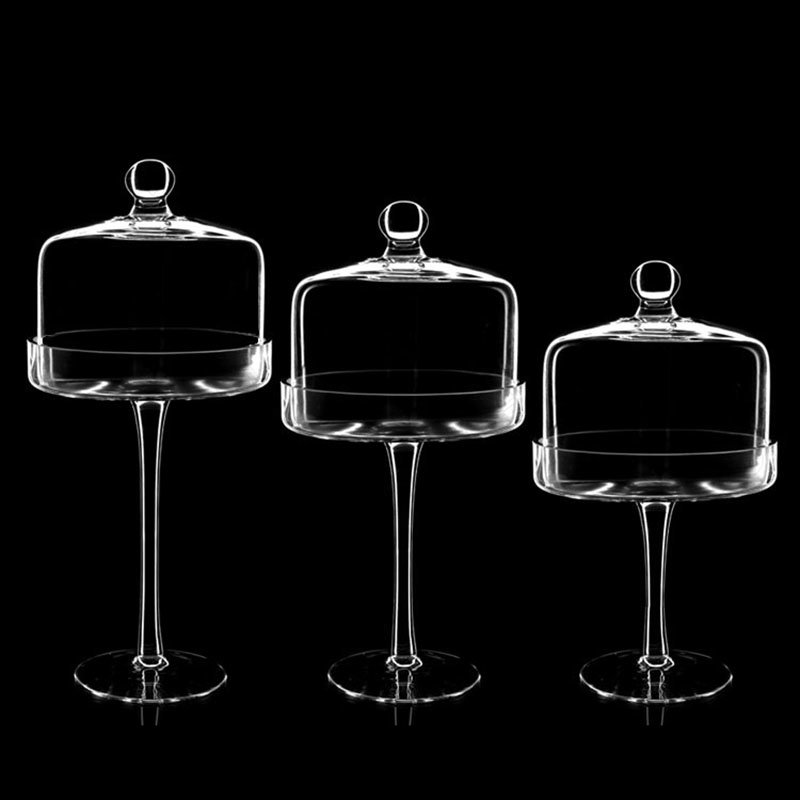 High Legged Transparent Glass  - Food Storage Glass Containers Large review and price