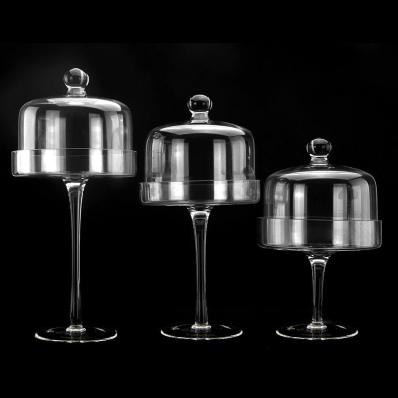 High Legged Transparent Glass  - Food Storage Glass Containers Large review and price