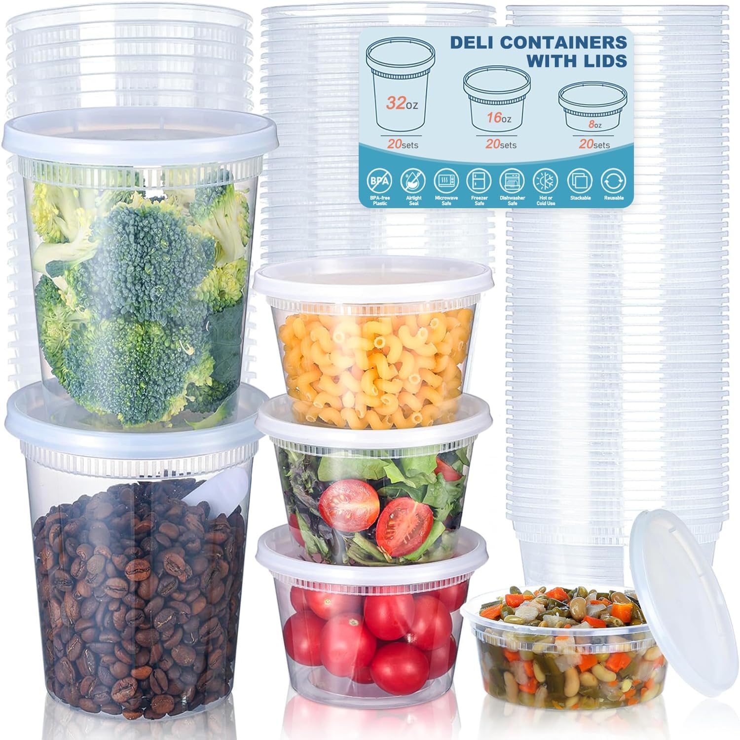 24pcs Deli Food Storage Contai - Food Storage Order review and price