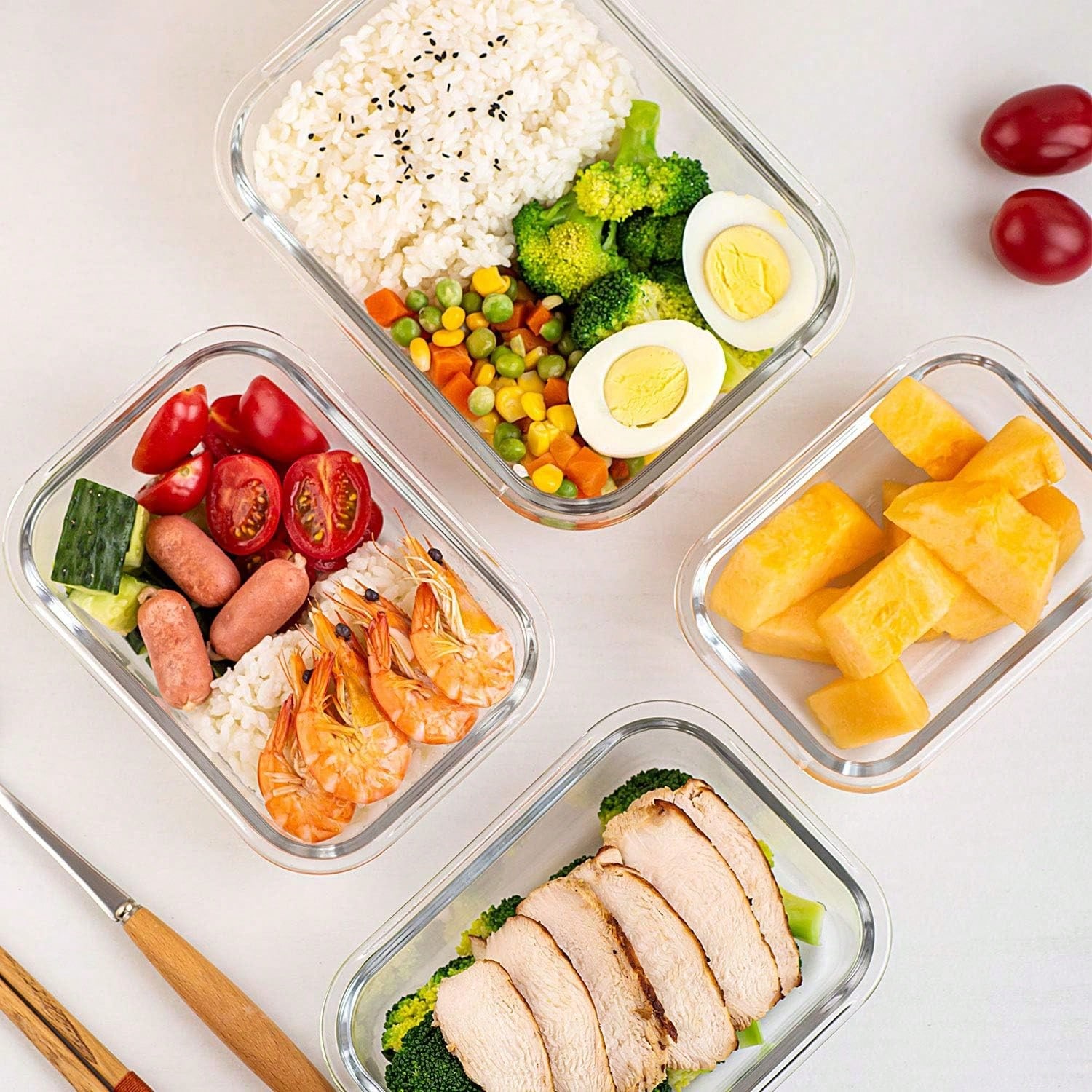 10 Pack Glass Meal Prep Contai - Food Storage Range review and price