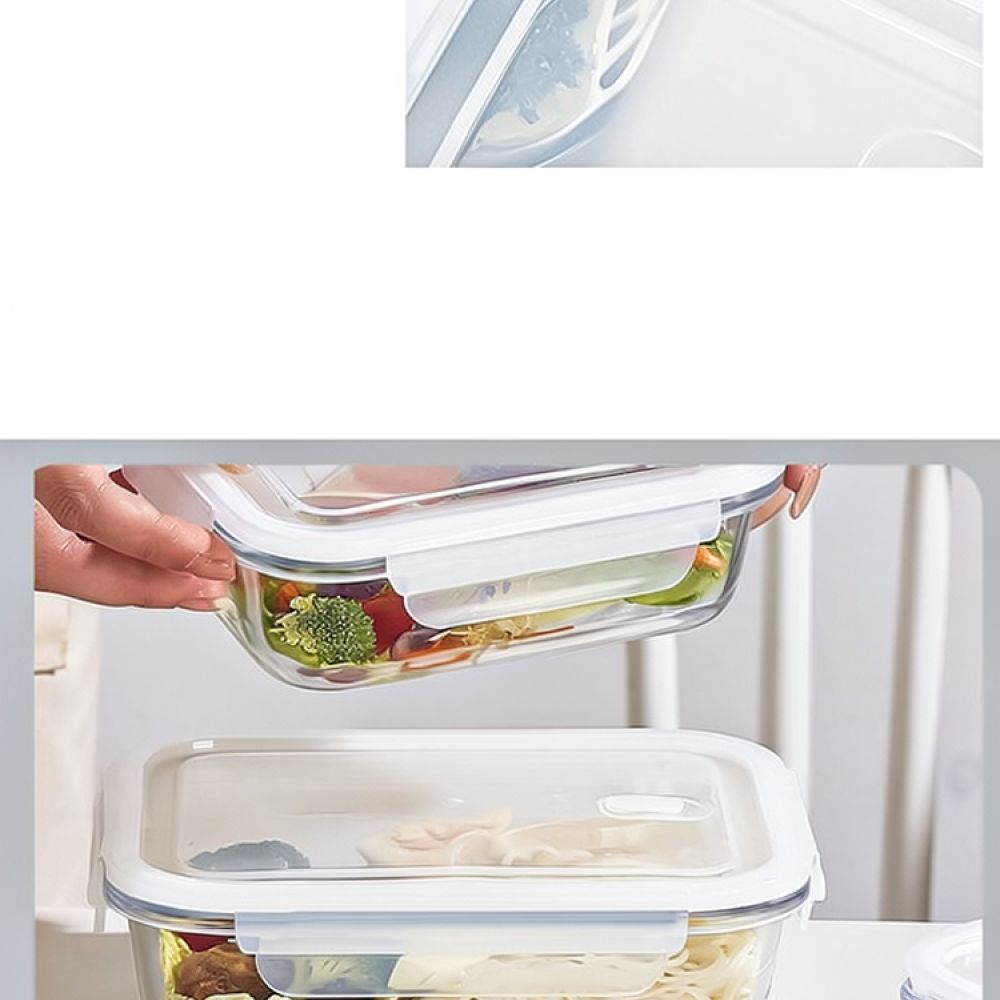 Microwave Safe Glass Bento Lun - Food Storage Glass Box review and price