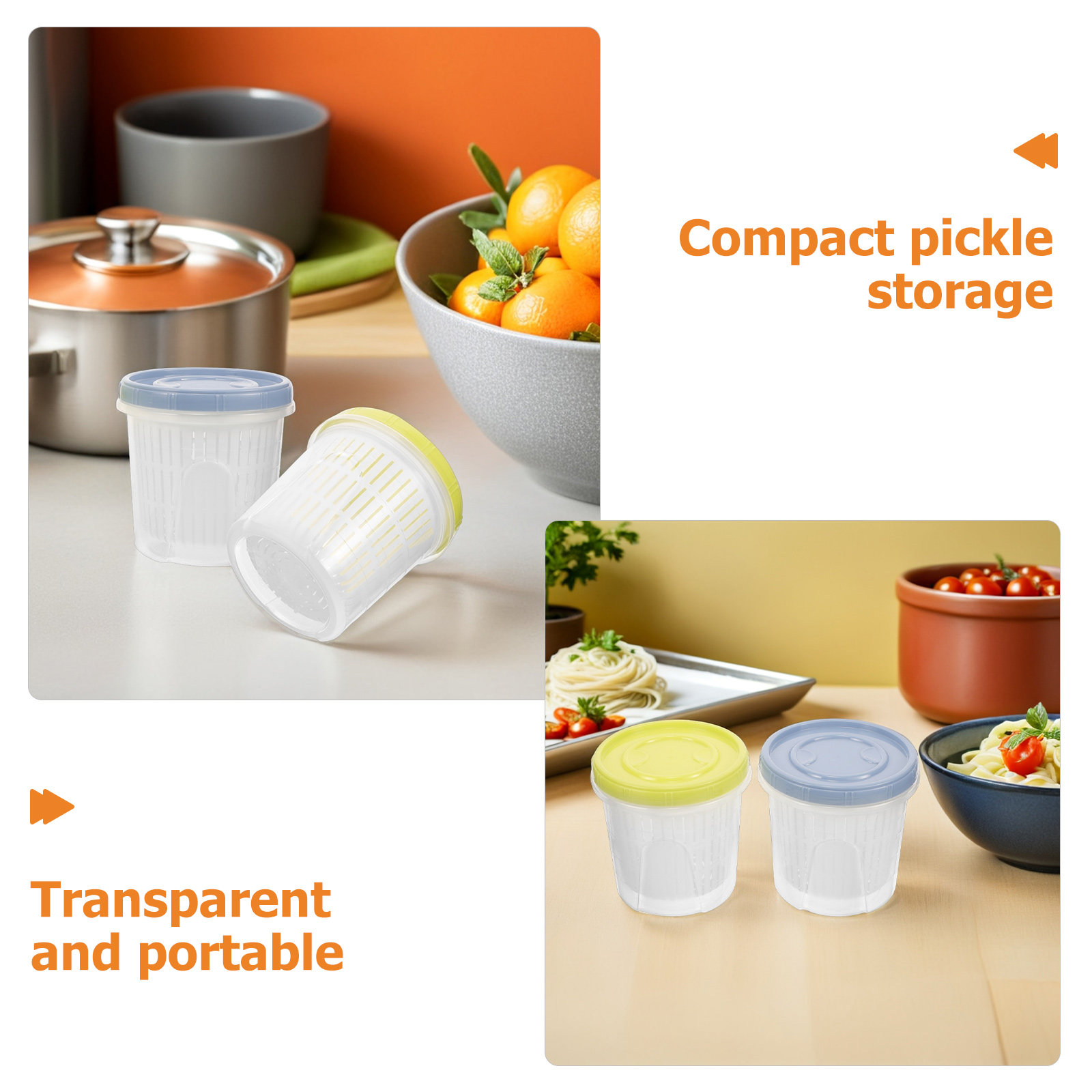 3Pcs Pickle Container Sealed S - Food Storage Kitchen review and price