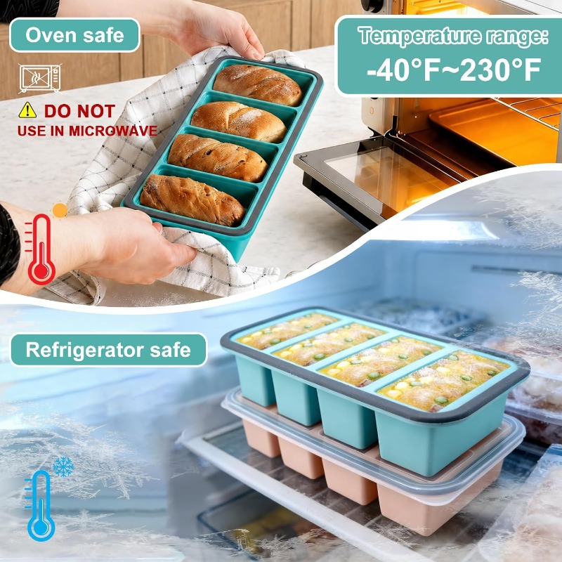 Silicone Freezer Molds with Li - Food Storage Silicone review and price