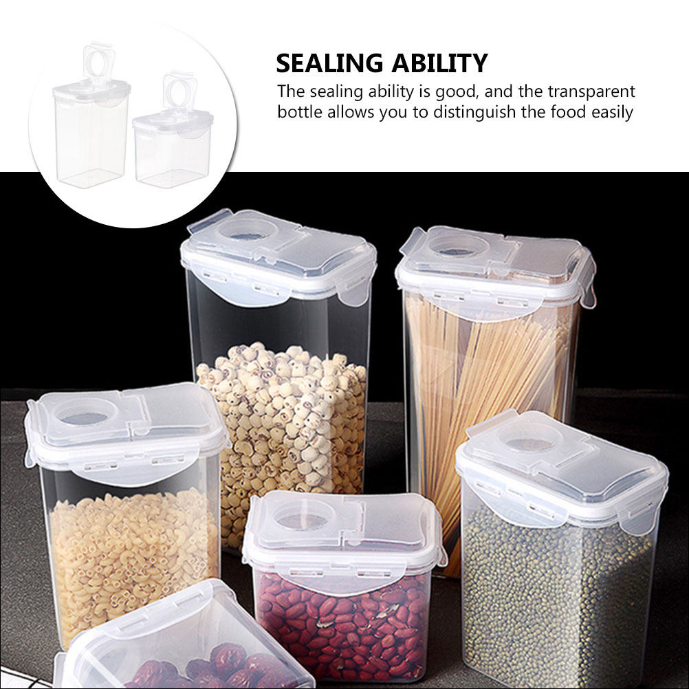 2Pcs Storage Jars Set Clear Pl - Food Storage Kitchen review and price
