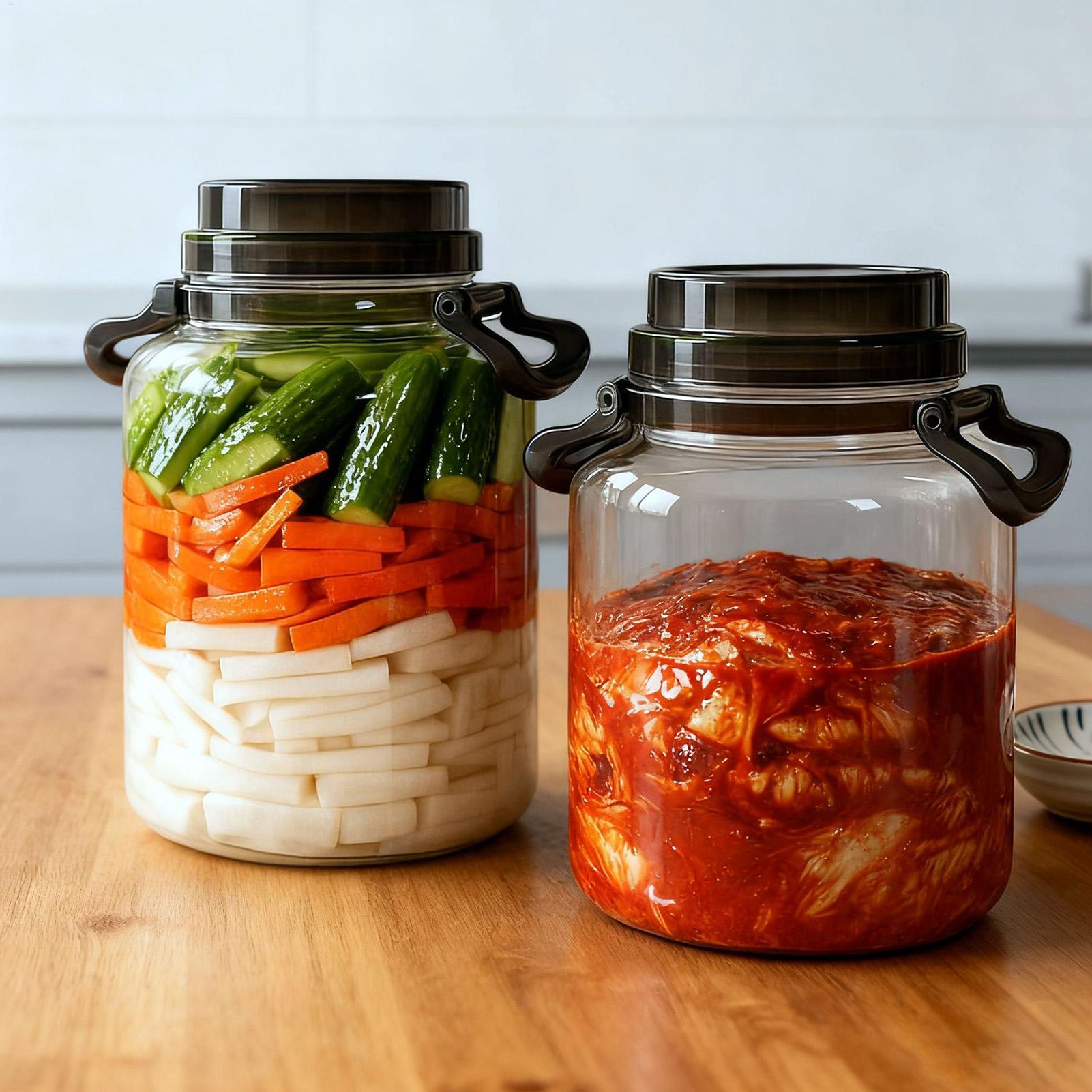 5L Glass Pickle Jar with Airti - Food Storage Glass Containers Large review and price