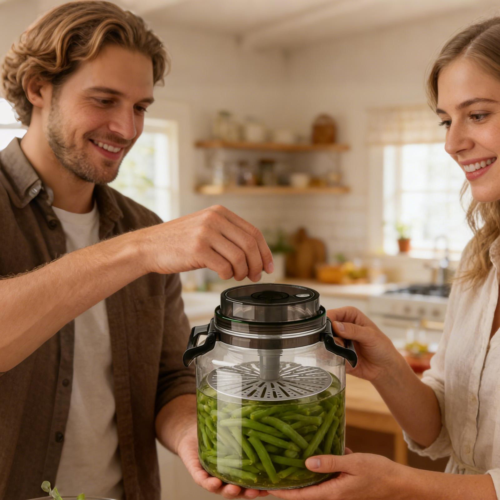 5L Glass Pickle Jar with Airti - Food Storage Glass Containers Large review and price