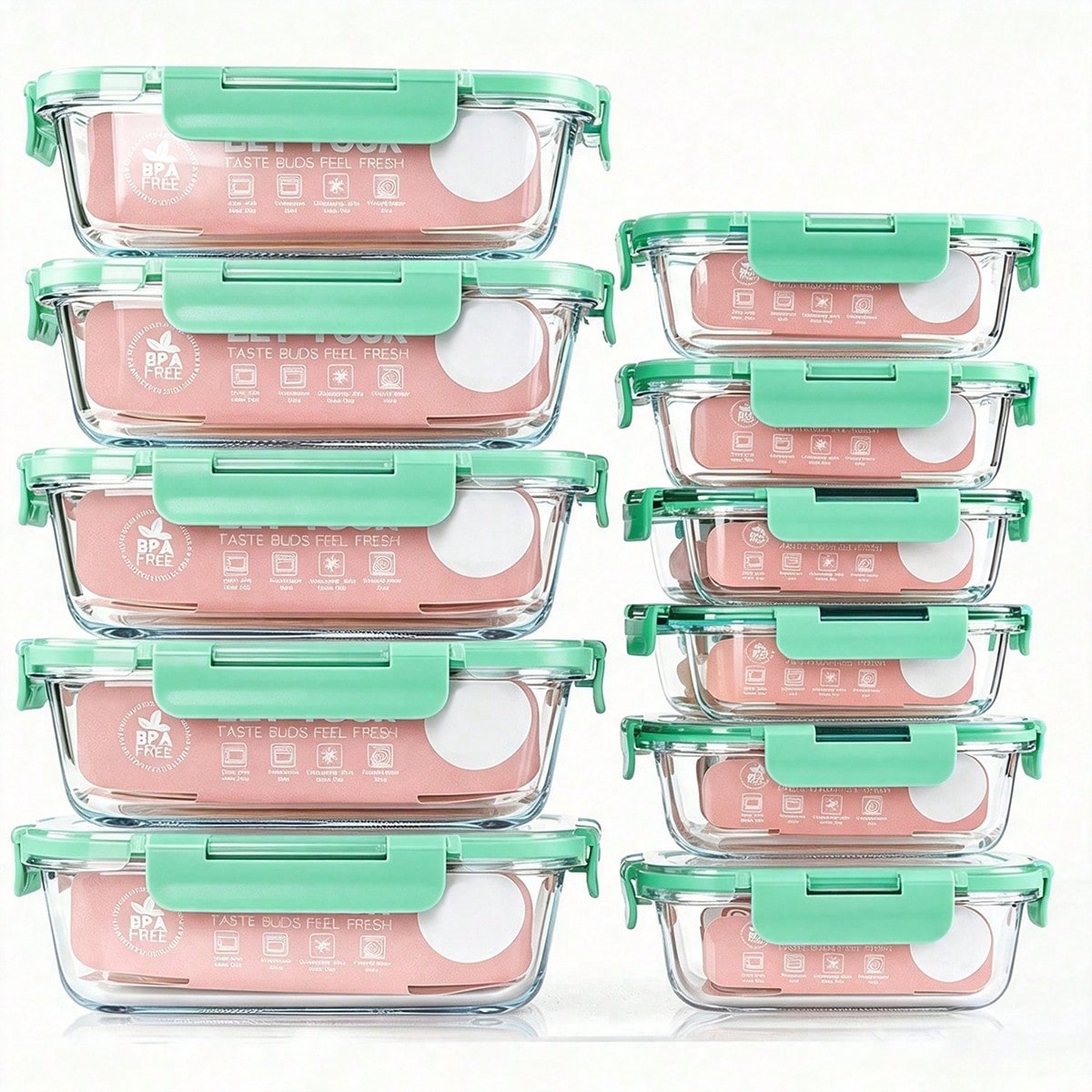 10 Pack Glass Meal Prep Contai - Food Storage Glass Box review and price