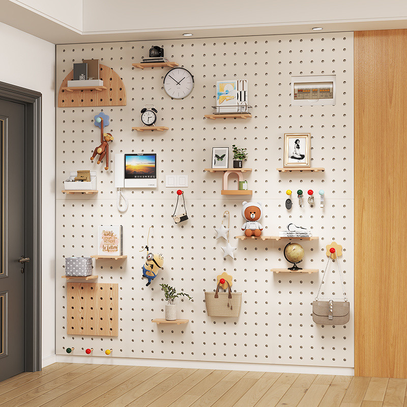 Solid Wood Nordic Pegboard Wal - Food Storage Kitchen review and price