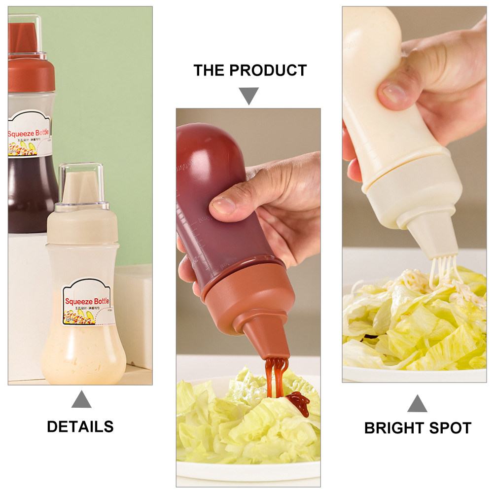3Pcs Squeeze Bottles Transpare - Salad Dressing Bottle review and price