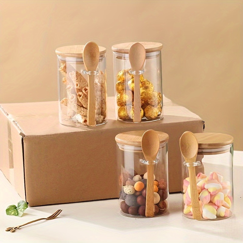 280ml Candy Jar, Biscuit Jar,  - Food Storage Set Glass review and price