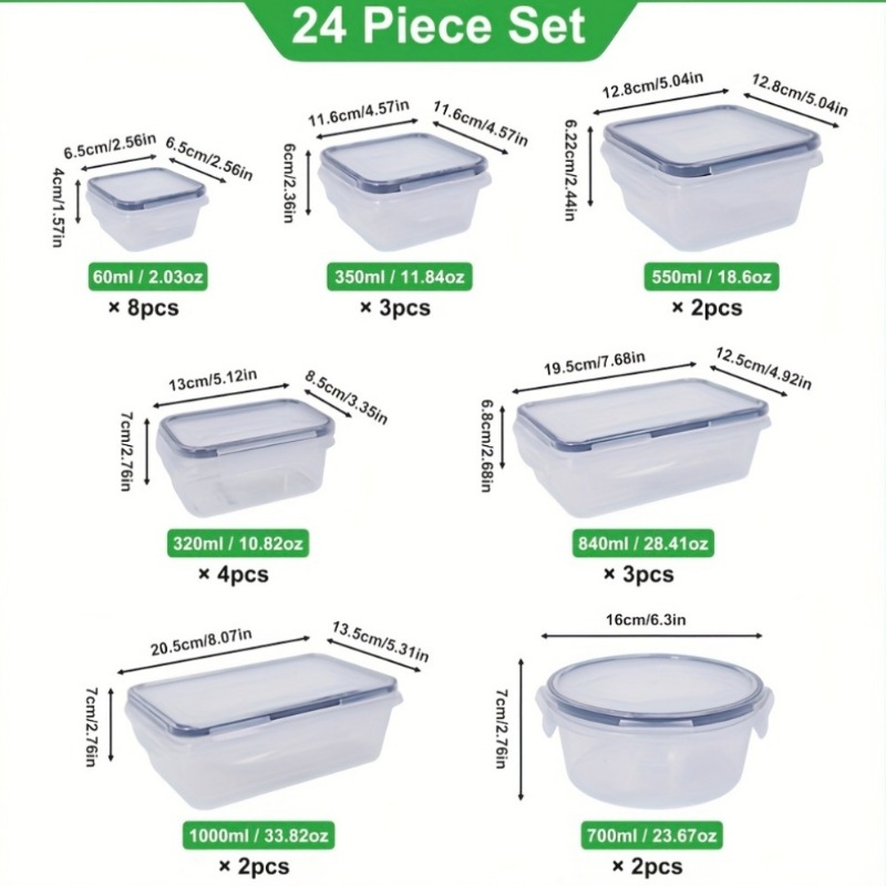 48PCS BPA-Free Food Storage Se - Food Storage Order review and price