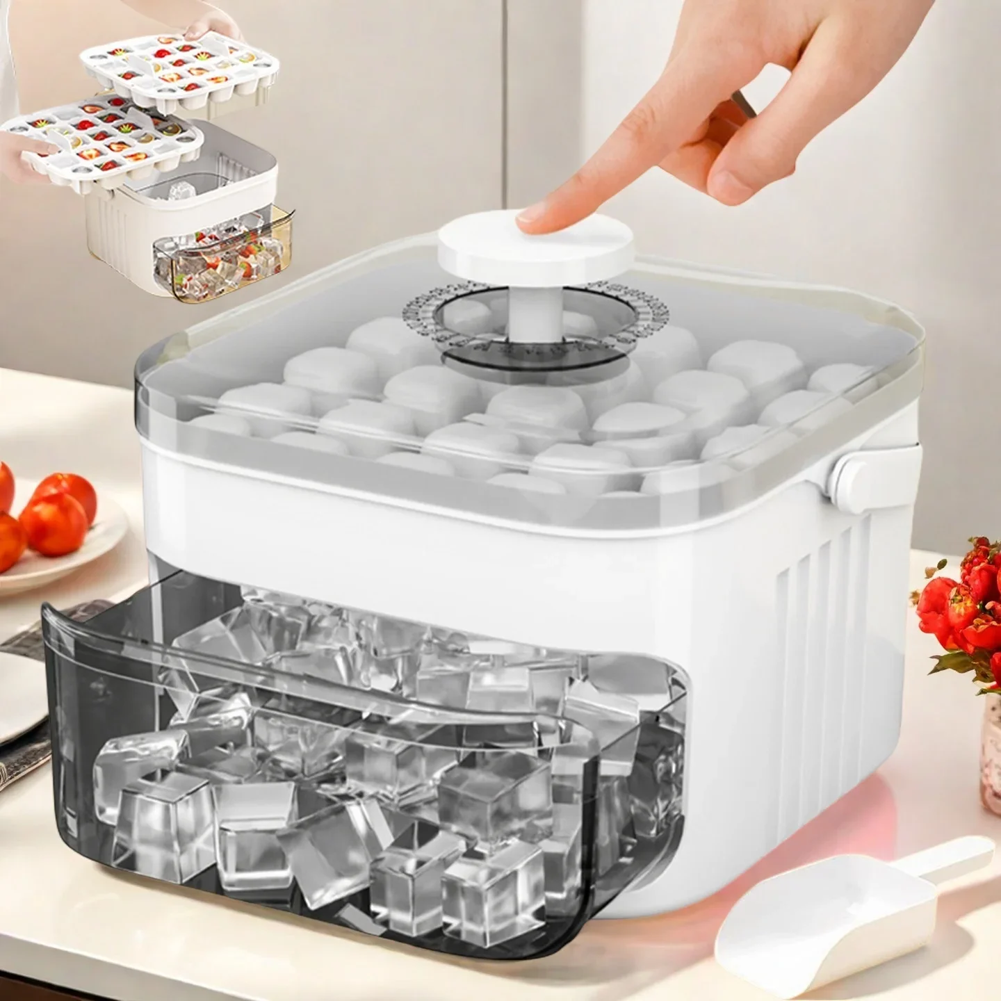 Cube Ice Maker with Easy Press - Food Storage Range review and price