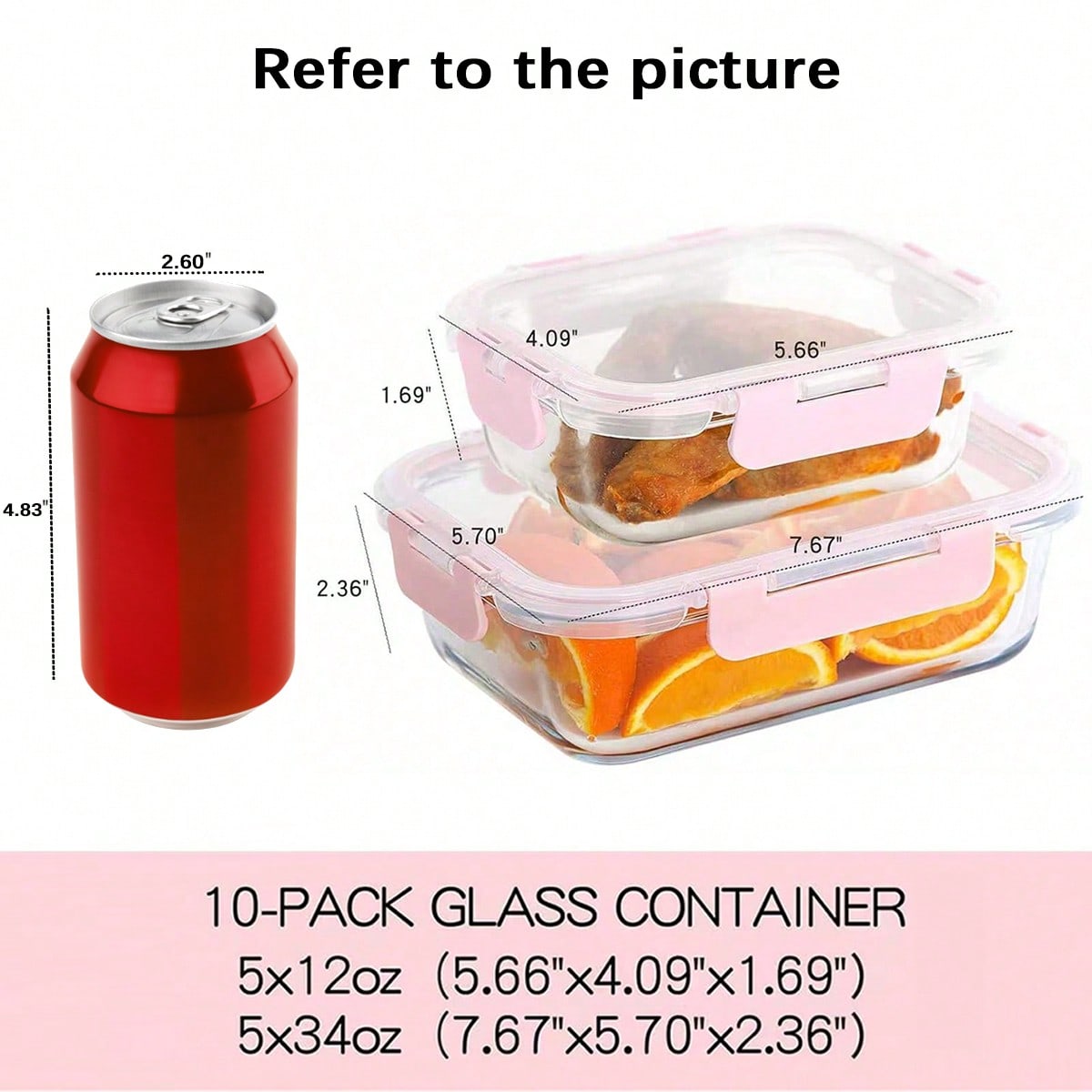 10 Pack Glass Meal Prep Contai - Food Storage Glass Box review and price