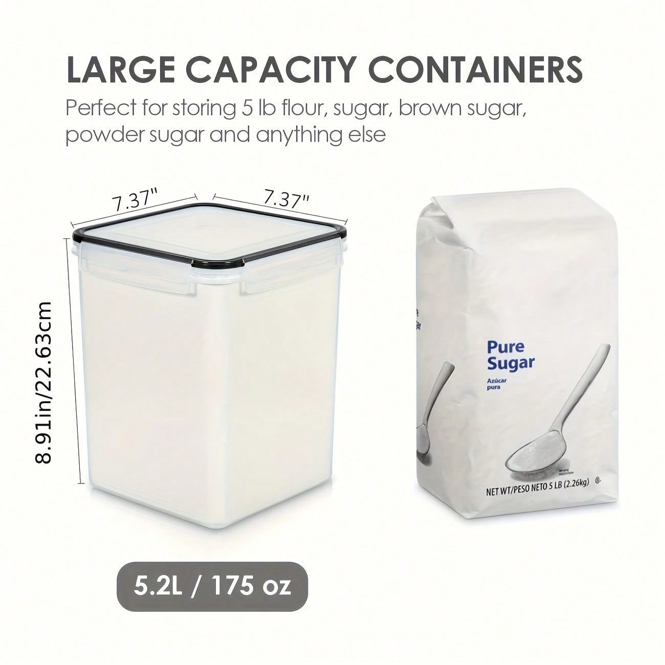 4PCS Large Food Storage Contai - Food Storage Glass Containers Large review and price
