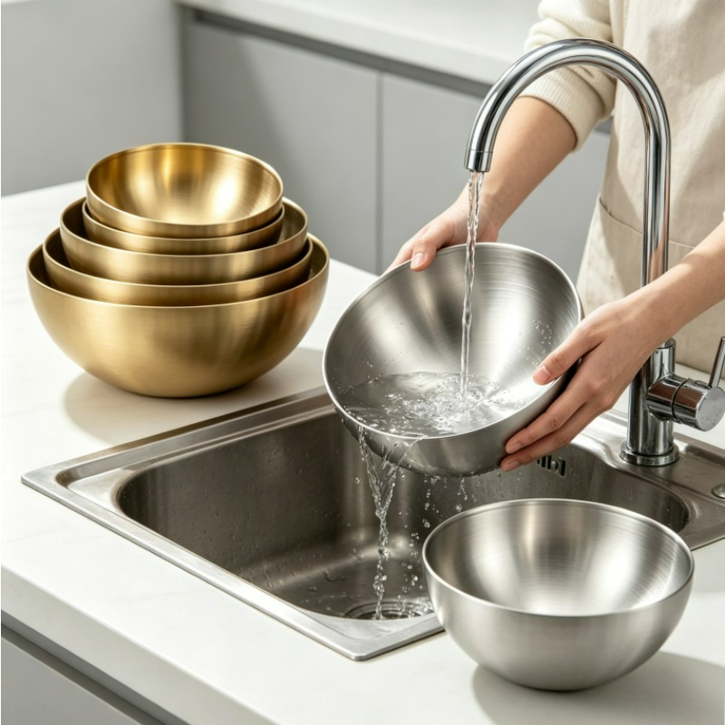 Stainless Steel Mixing Bowls M - Food Storage Eco Friendly review and price